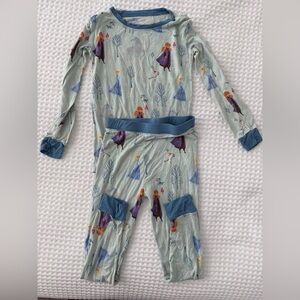 Little Sleepies x Disney Frozen long sleeved pajama set 4T